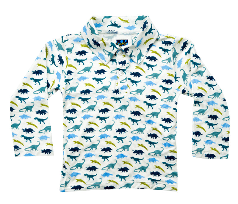 Long Sleeve Dino Polo