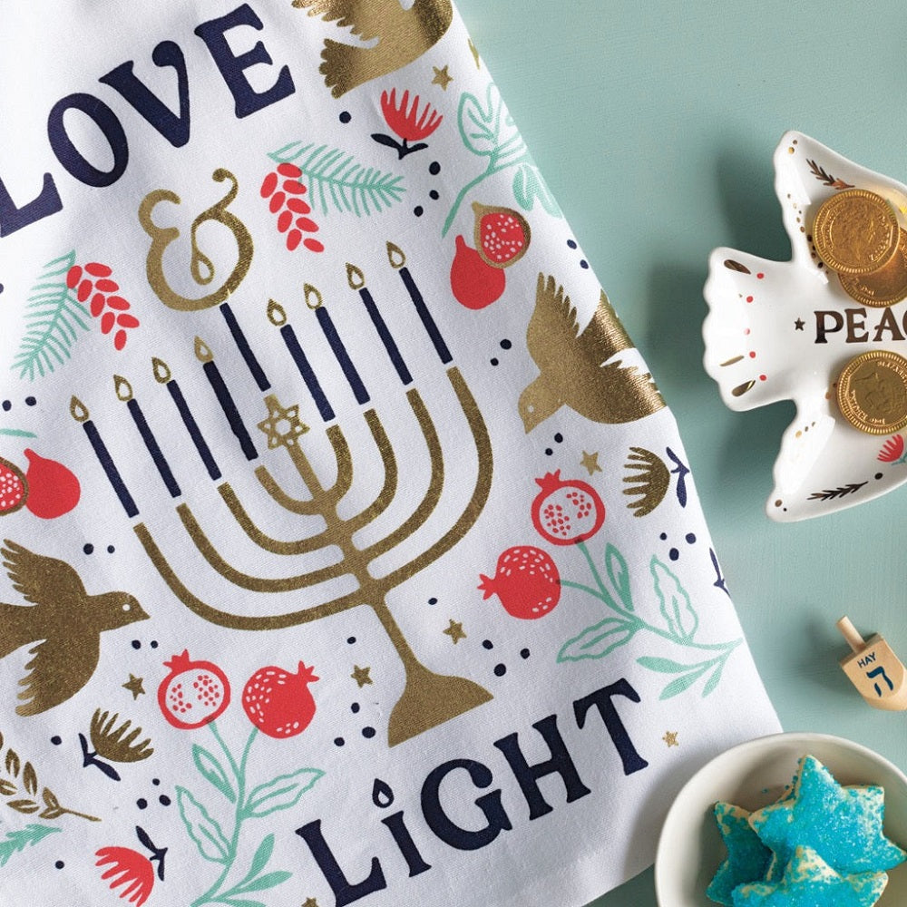 Love and Light Tea Towel closeup
