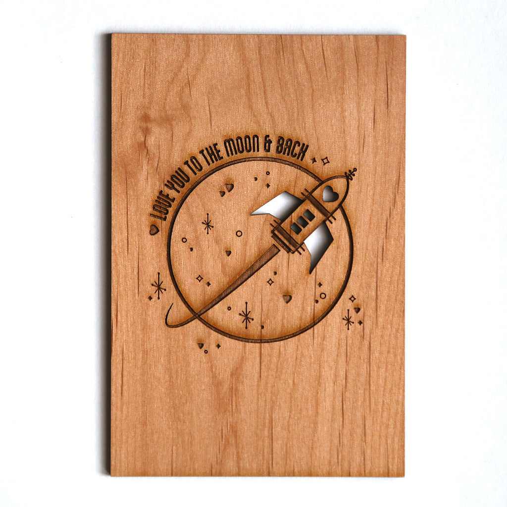 Love You to the Moon & Back by Cardtorial