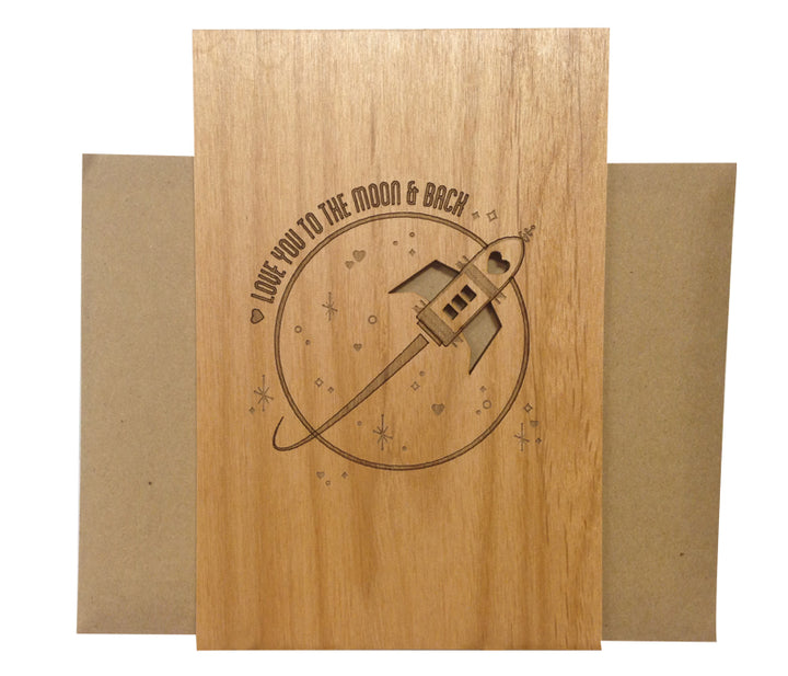 Love You to the Moon & Back by Cardtorial