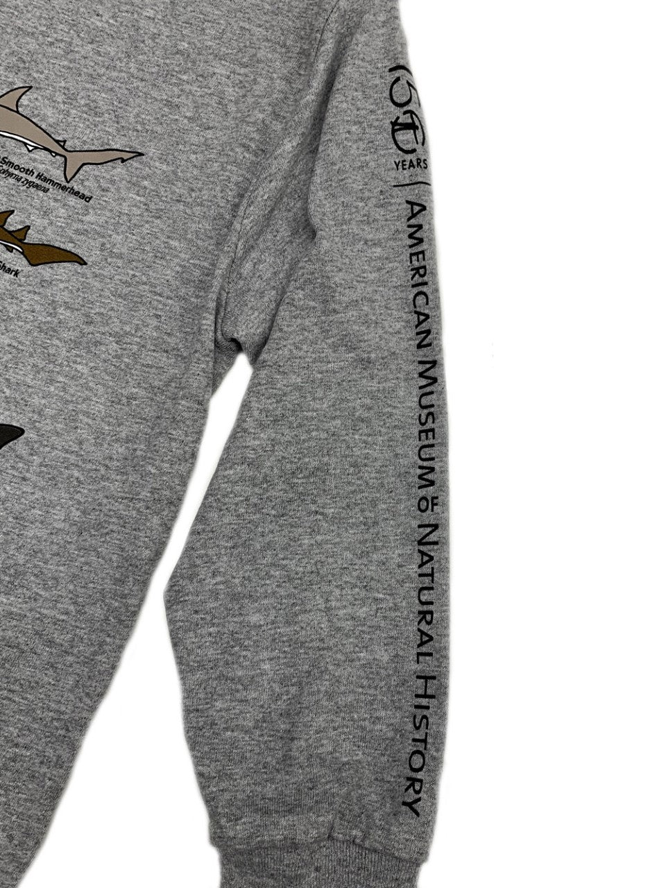 Youth LS Gray Shark Collage T-Shirt