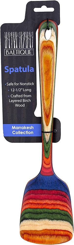 Marrakesh  Rainbow Birch Wood Spatula Details