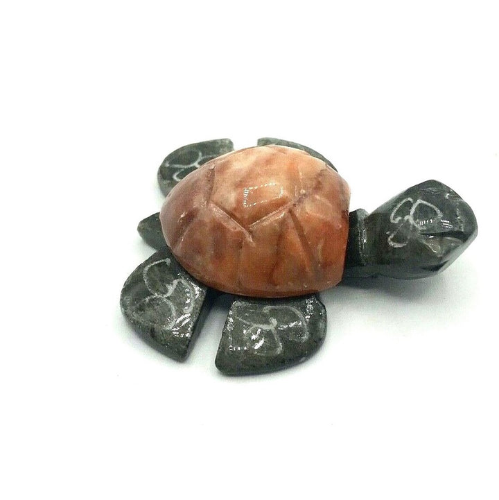 2 Inch Carved Marble Sea Turtle