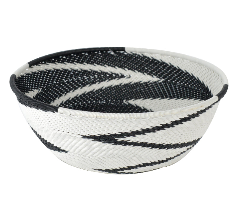 Black & White Woven Bowl Collection