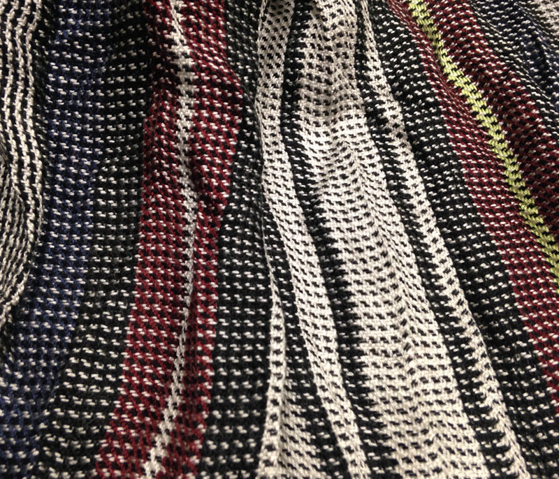 Men's Striped Wool Scarf