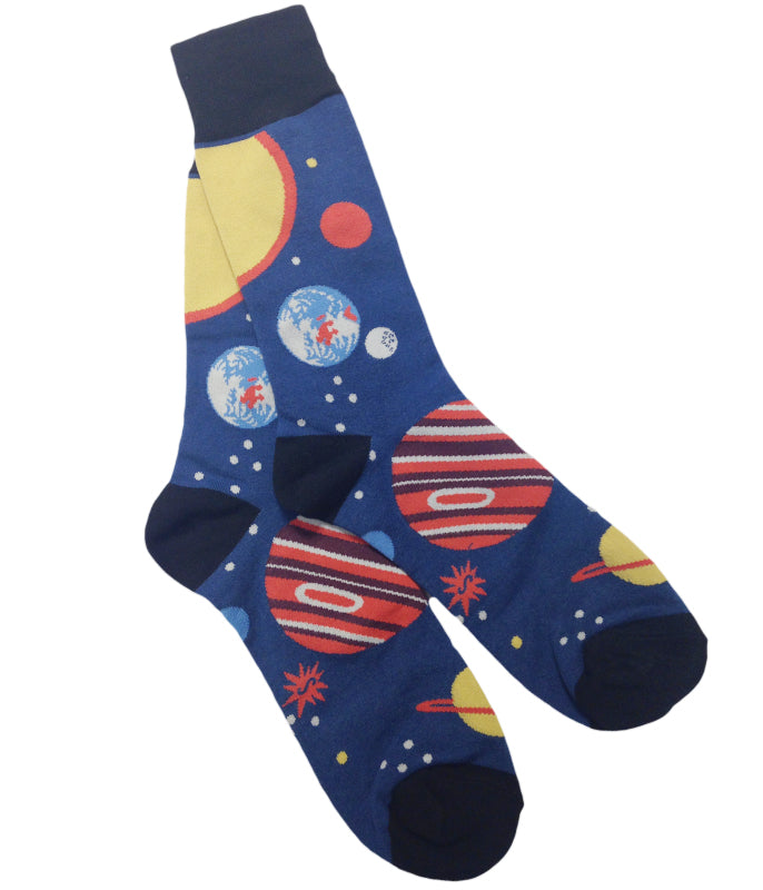 Men's Planets Crew Socks