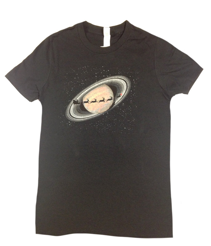 Men's Santa's Sleigh Saturn Tee