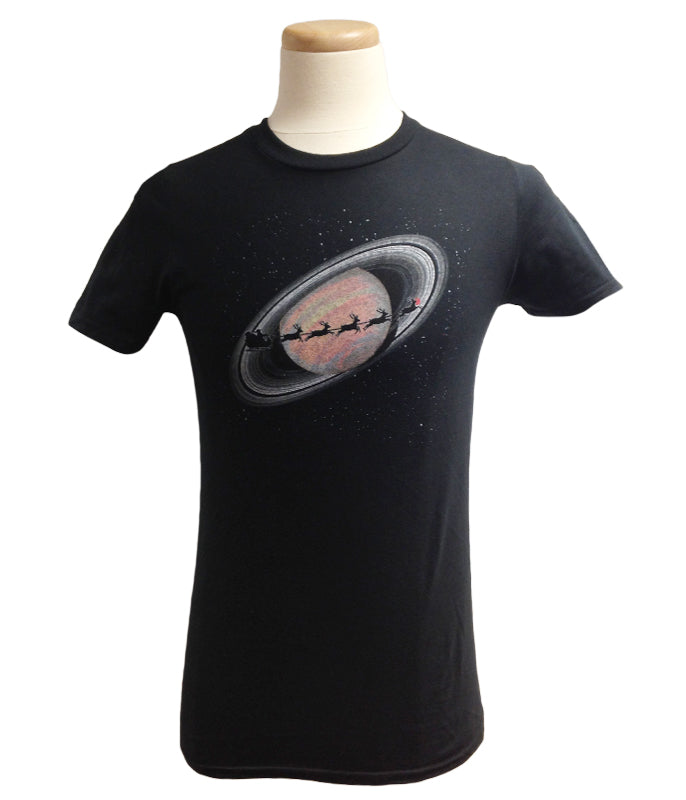 Men's Santa's Sleigh Saturn Tee