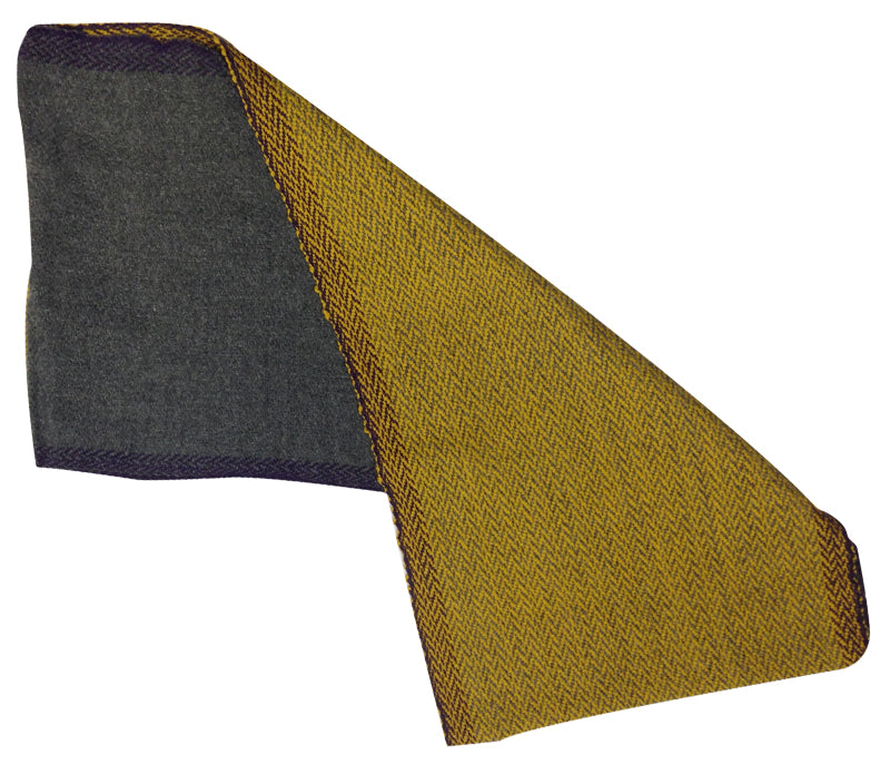 Men's Gray and Yellow Alpaca Infinity Scarf