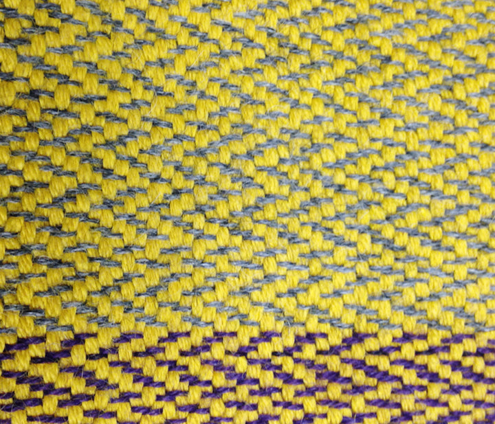 Men's Gray and Yellow Alpaca Infinity Scarf