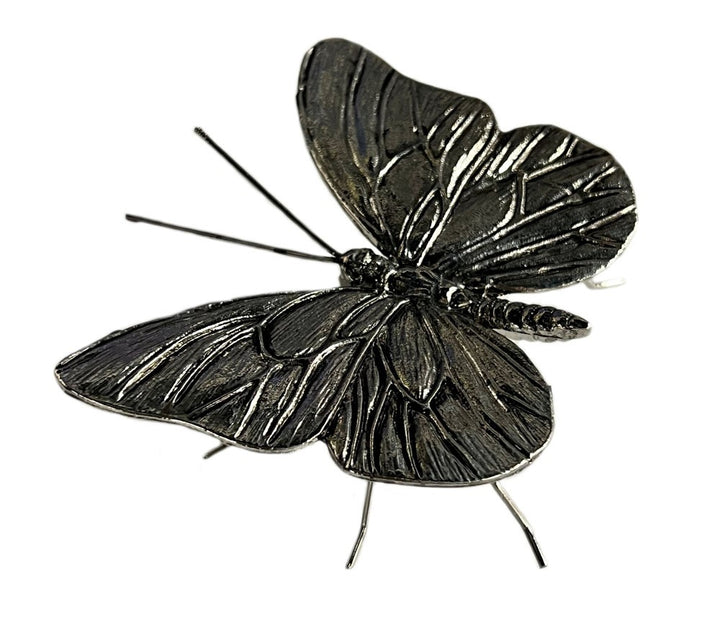 Antique Style Pewter Butterfly Side