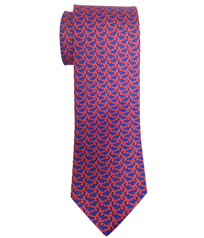 Micro Sharks Silk Tie