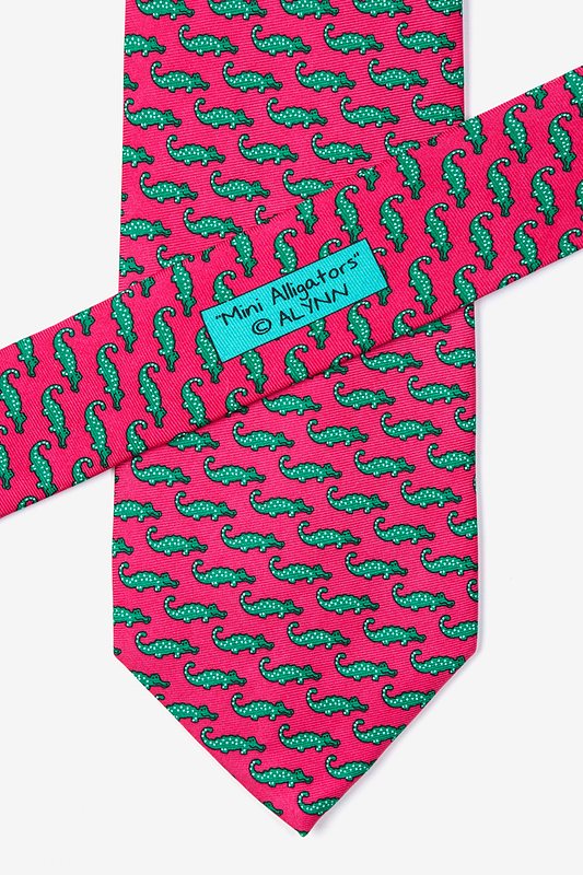 Mini Alligators Silk Tie