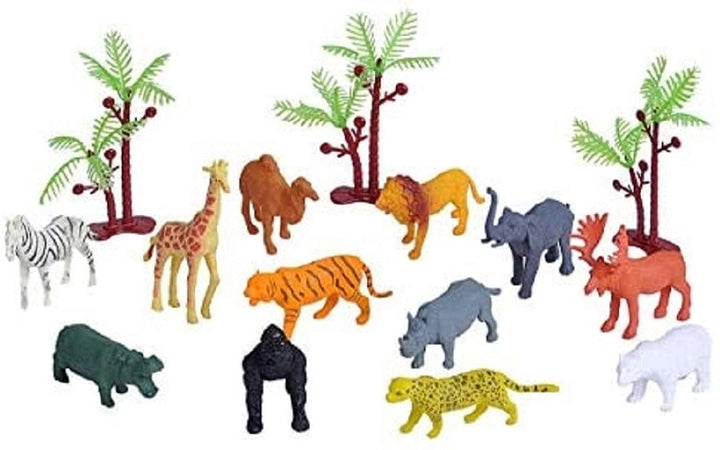 15 PC Mini Animals Playset