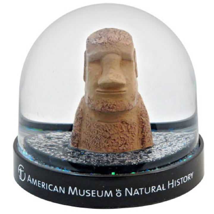 AMNH Moai Statue Water Globe