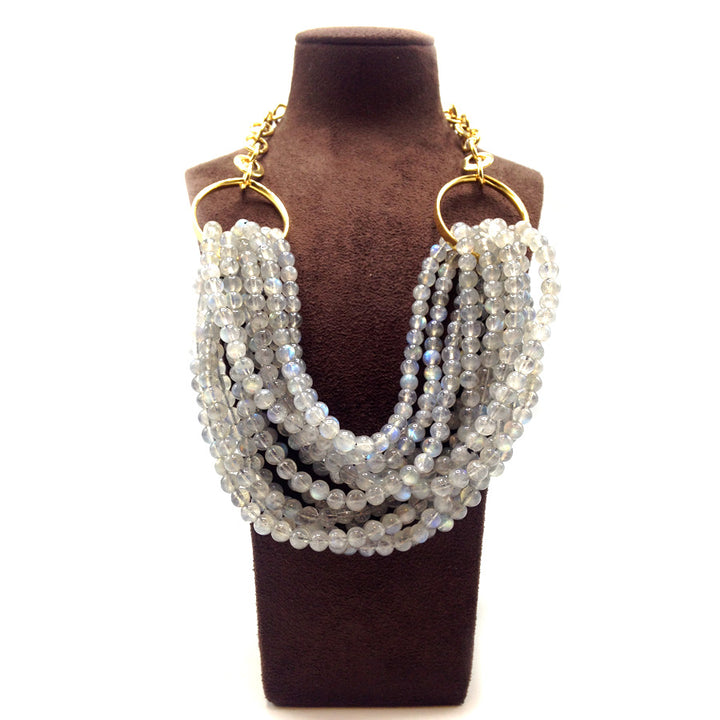 Labradorite Multi-Strand Beaded Necklace