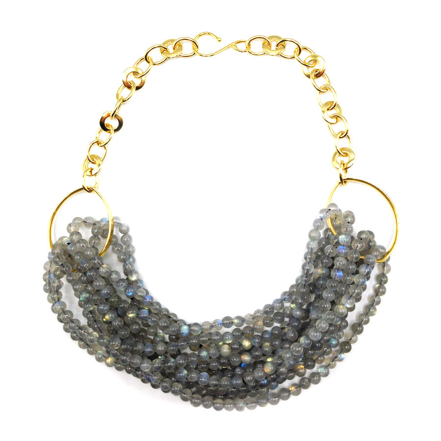 Labradorite Multi-Strand Beaded Necklace