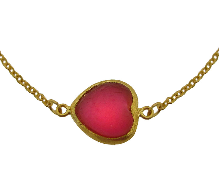 Red Heart Necklace by Michael Vincent Michaud