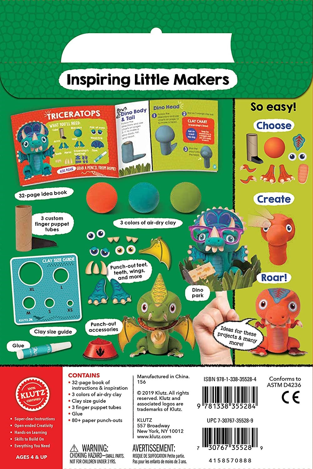 My Dino Finger Puppets Kit