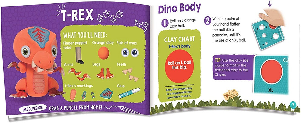 My Dino Finger Puppets Kit