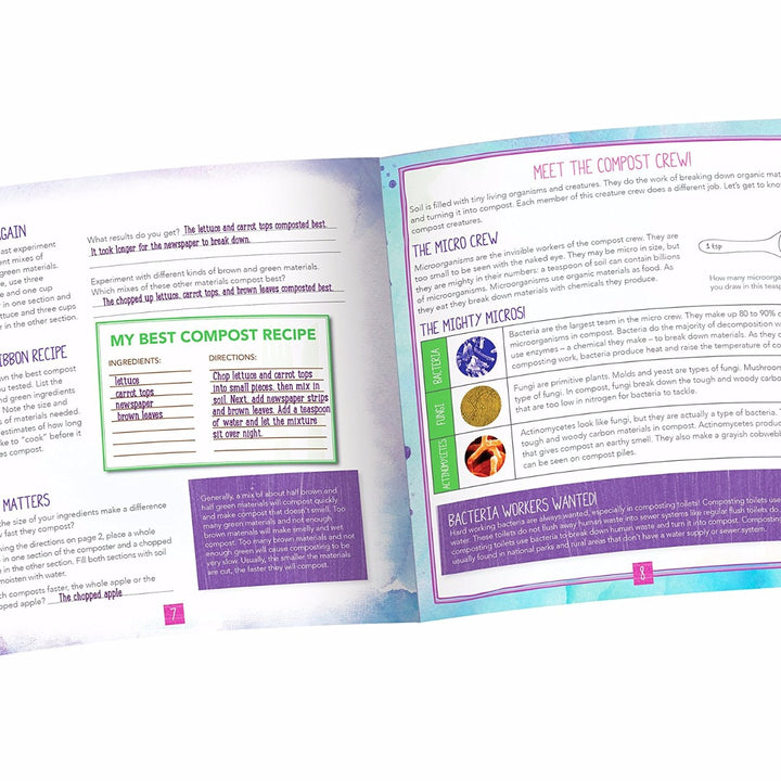 Nancy B's Science Club Garbage to Gardens Compost Kit & Decomposition Book