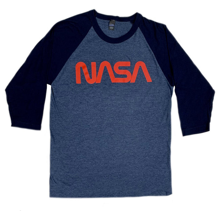Adult NASA Worm Logo Raglan T-Shirt