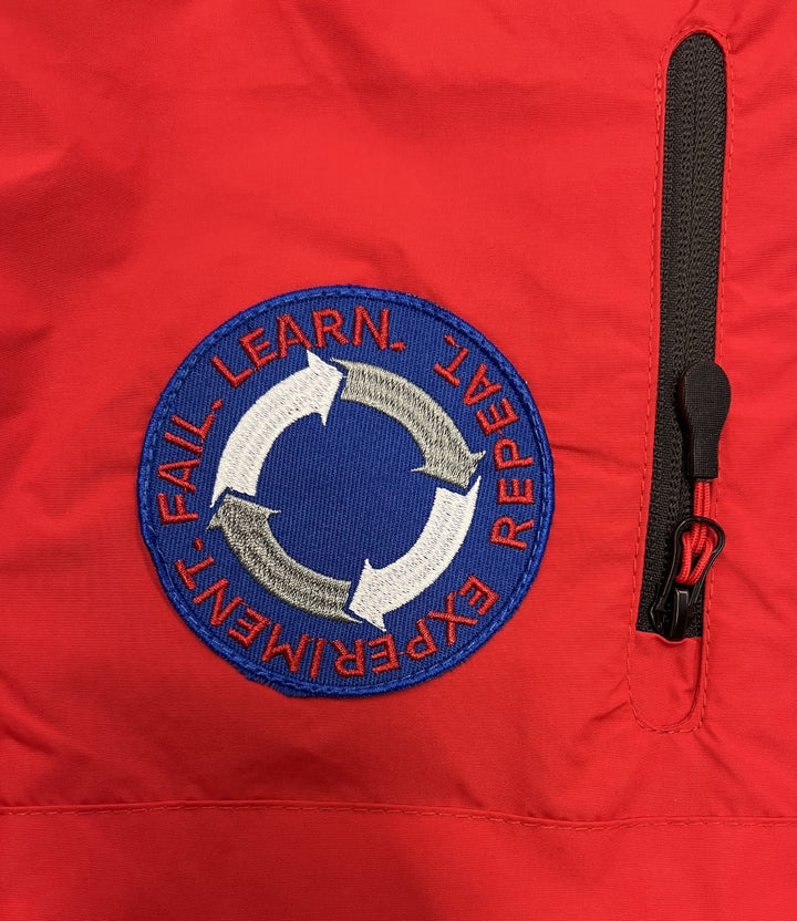 Youth Unisex Red STEM Jacket patch 2