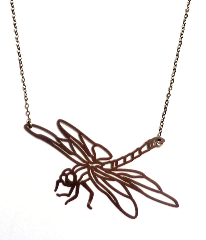 Stainless Steel Dragonfly Necklace
