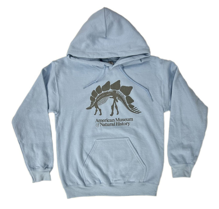 Unisex Blue Fleece Stegosaurus Hoodie