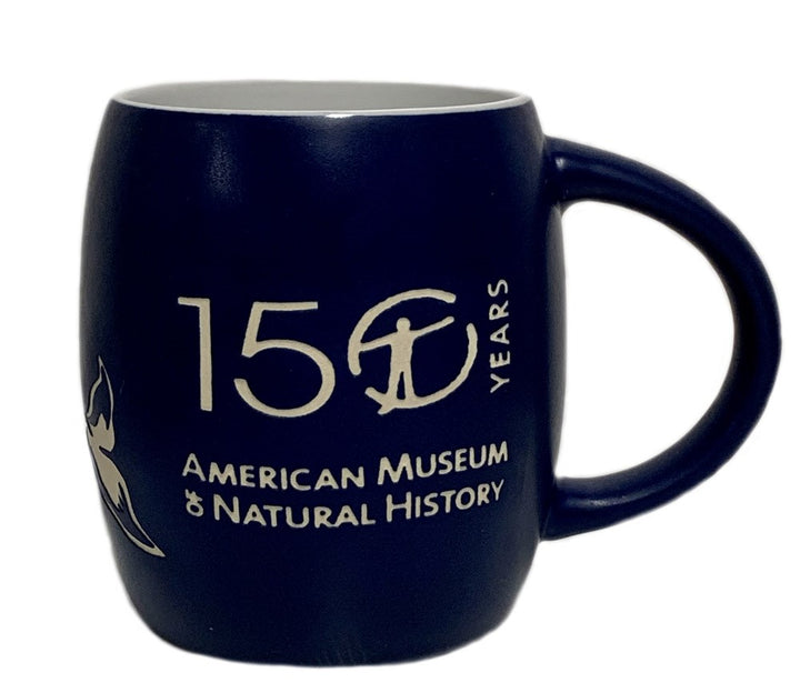 AMNH Navy and White Etched Whale Mug