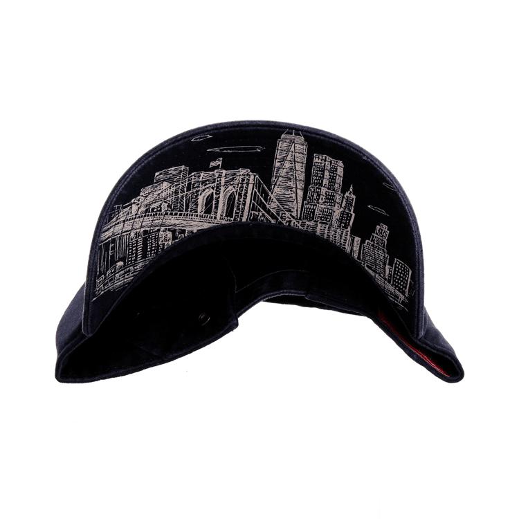 Embroidered Navy NYC Skyline Cap