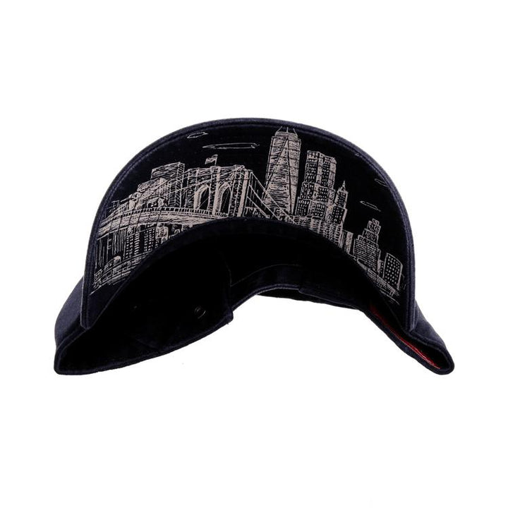 Embroidered Navy NYC Skyline Cap