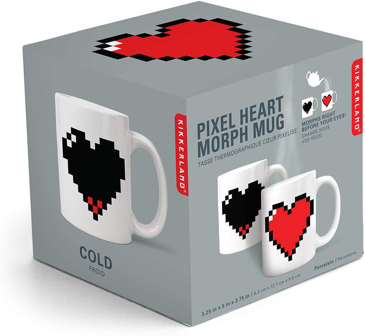 Pixel Heart Heat Changing Mug