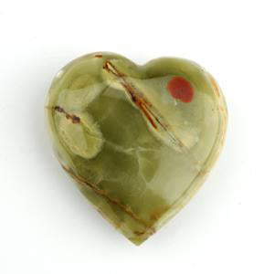 Banded Onyx Heart Paperweight