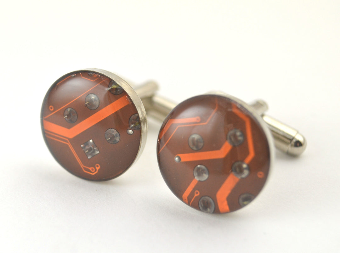 Circuit Board Cuff Links