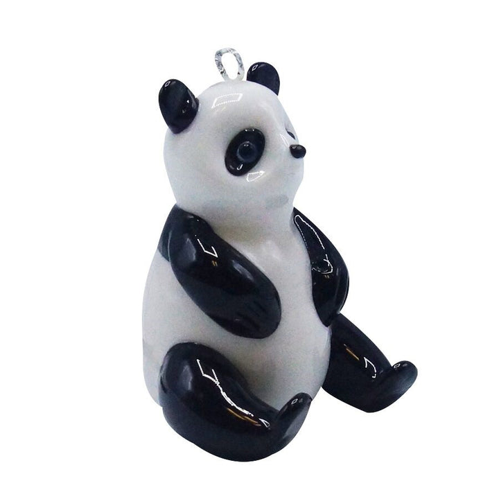 Glass Panda Ornament