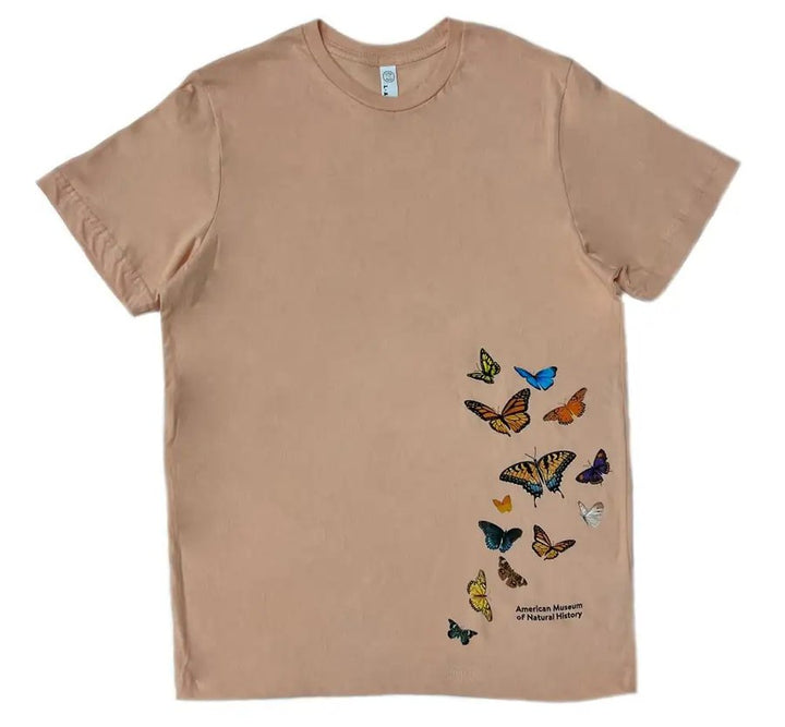 Youth Peach AMNH Butterflies T-Shirt
