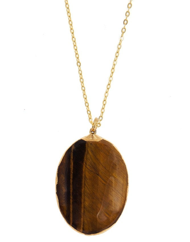 Tiger Eye Stone Pendant