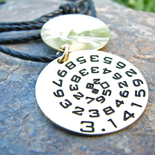 Brass Pi Necklace