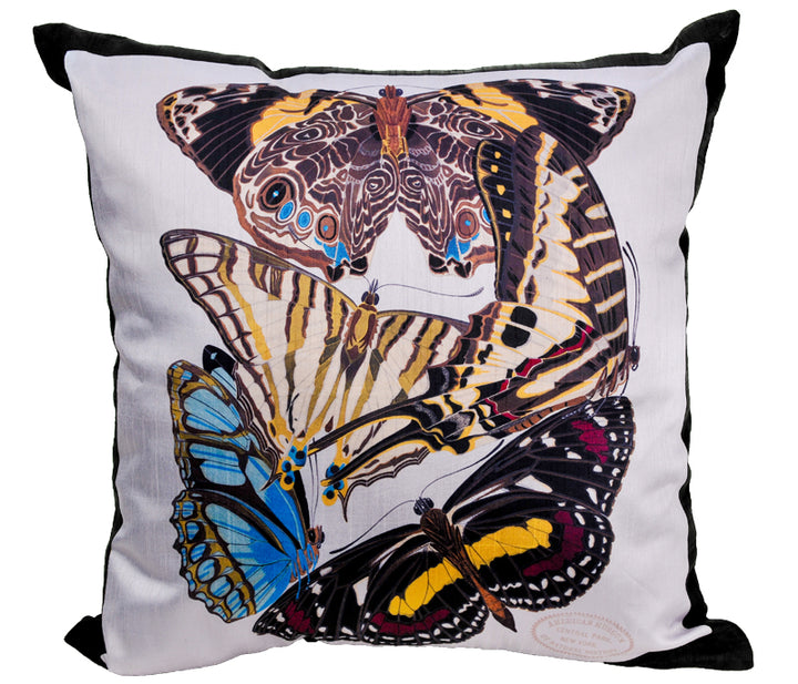 Raw Silk Butterfly Pillow