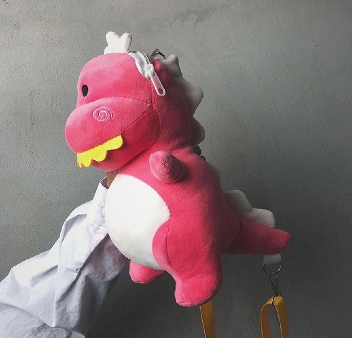 Plush Dinosaur Sling Bag