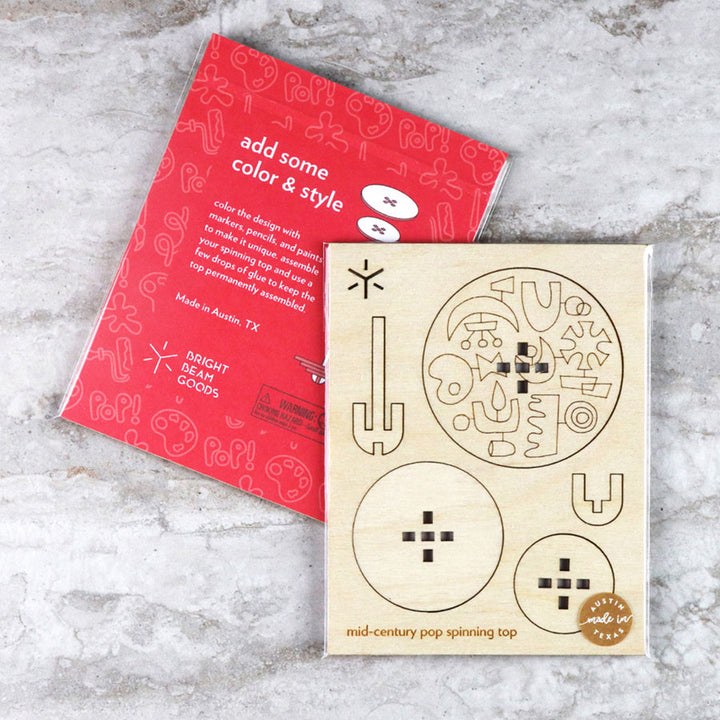 Mid-Century Pop Large Spinning Top Kit