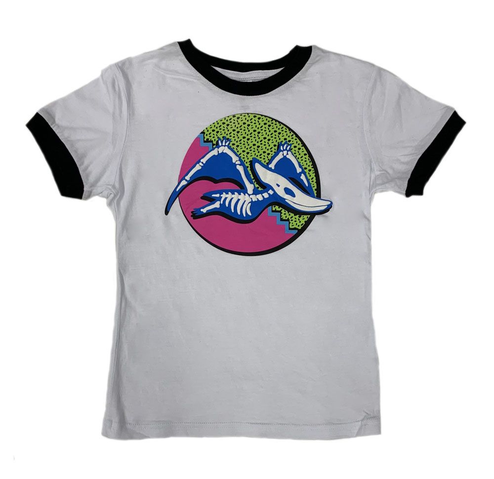 Youth Pterodactyl Skeleton Ringer T-Shirt