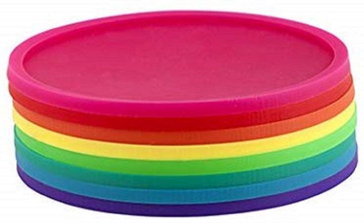Set of 8 Rainbow Coasters