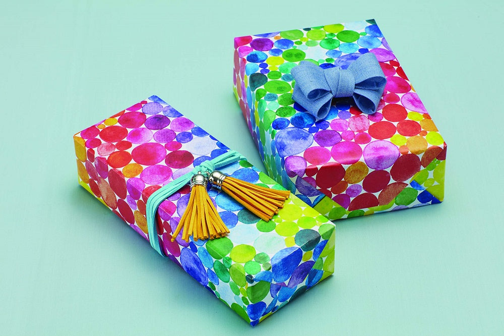 Rainbow Watercolors Gift Wrap