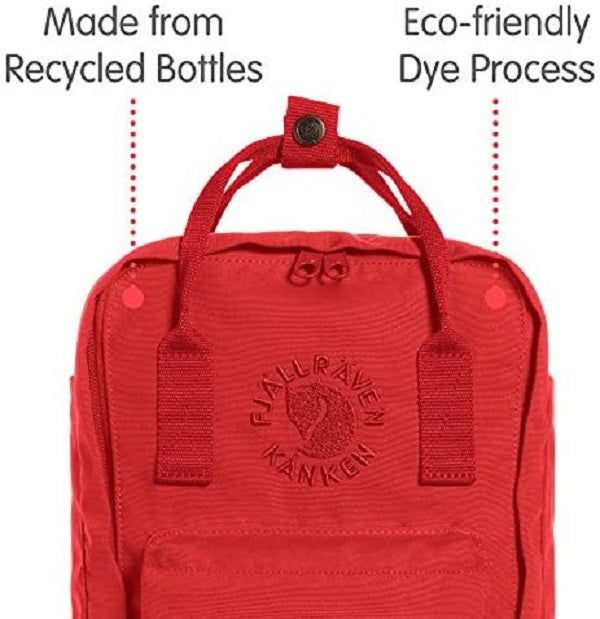 Eco-Friendly Re-Kanken Red Backpack
