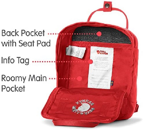 Eco-Friendly Re-Kanken Red Backpack