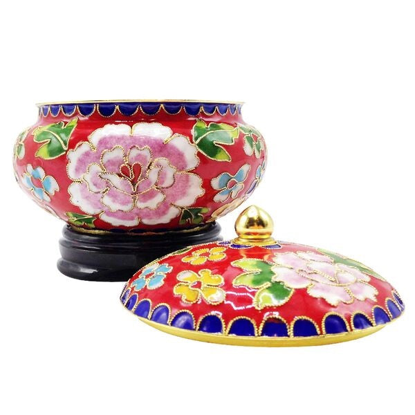 Cloisonne Covered Jar