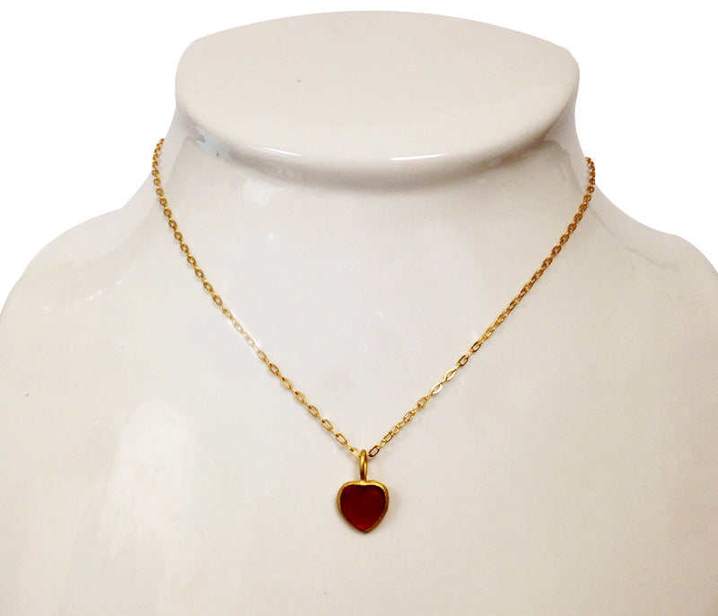 Red Heart Pendant by Michael Vincent Michaud