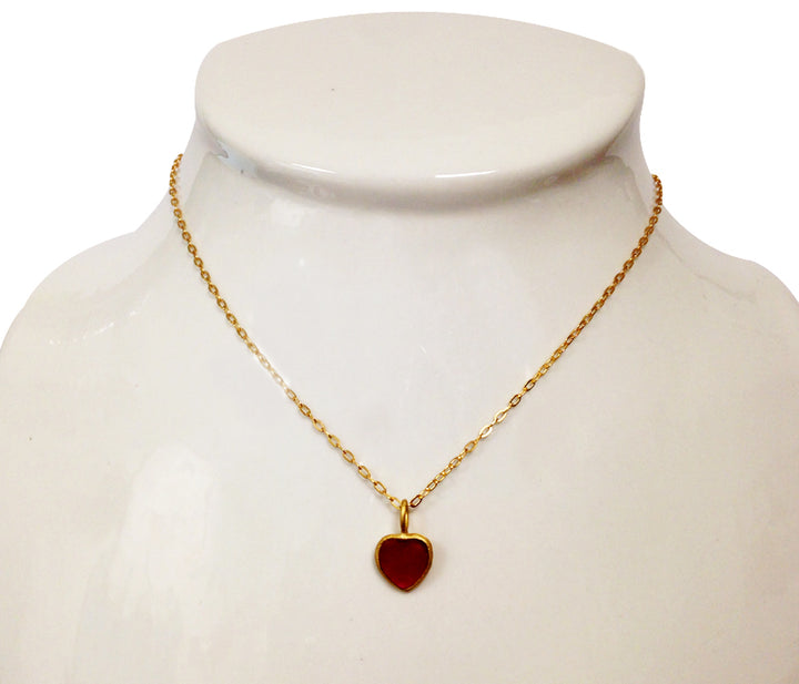 Red Heart Pendant by Michael Vincent Michaud